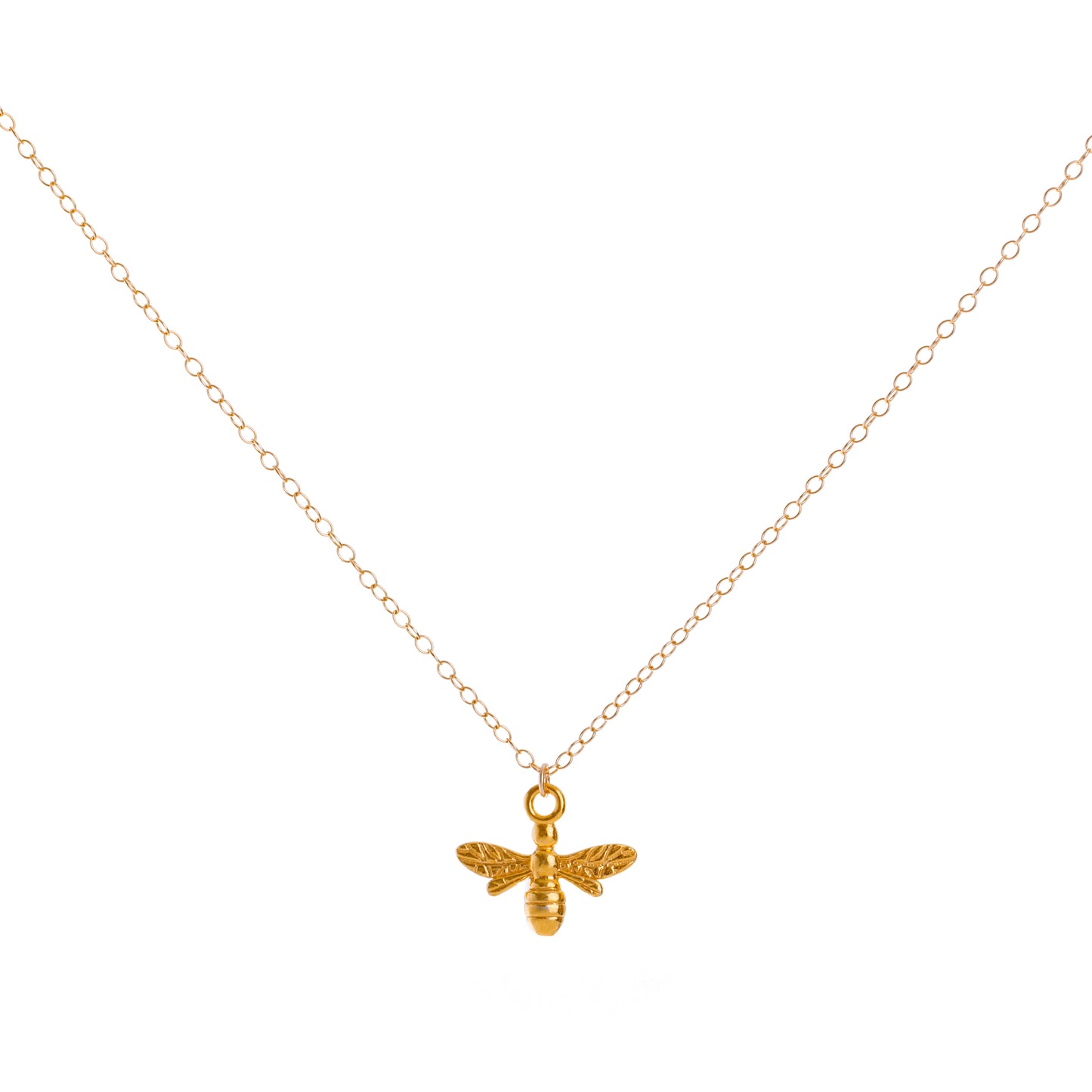 Minimalist Gold Bee Necklace