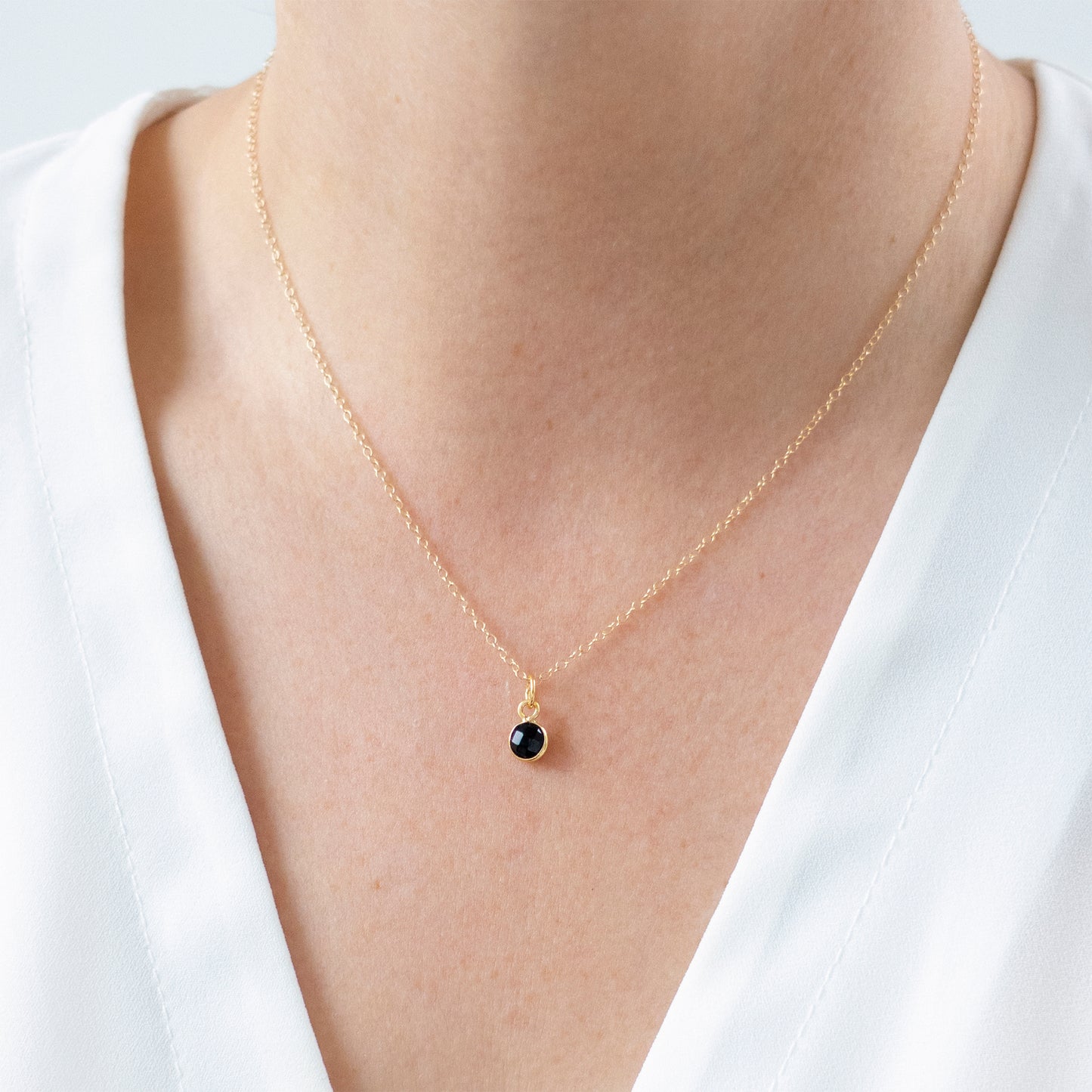 Gold Onyx Necklace