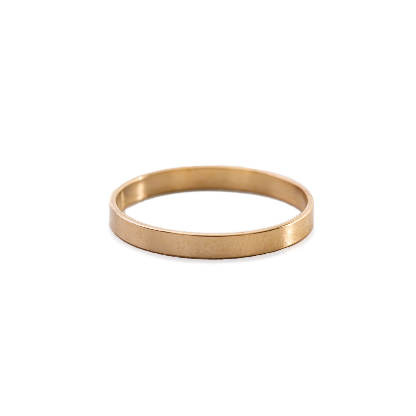 Minimal Simple Unisex Band Ring Gold