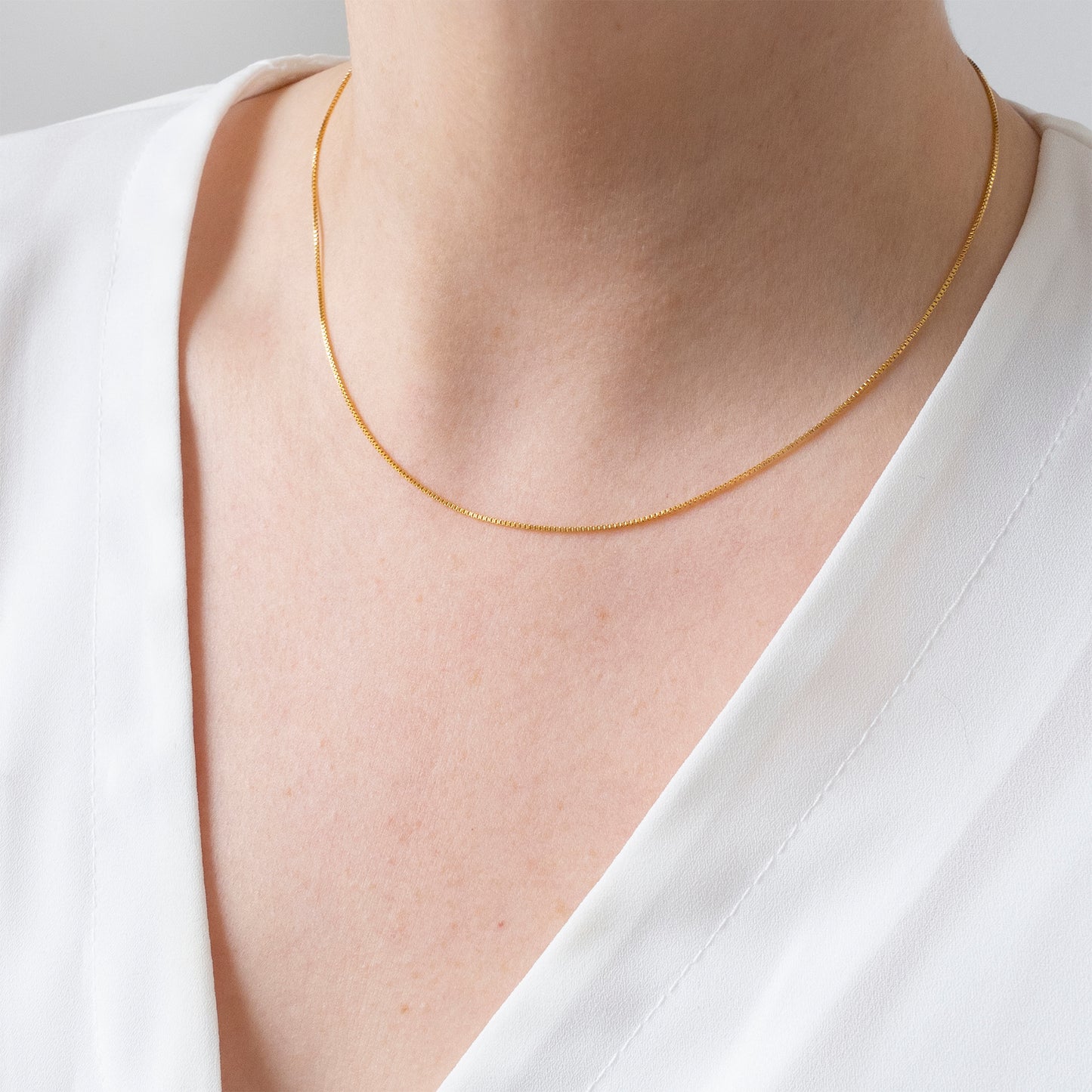 Box Chain Layering Necklace