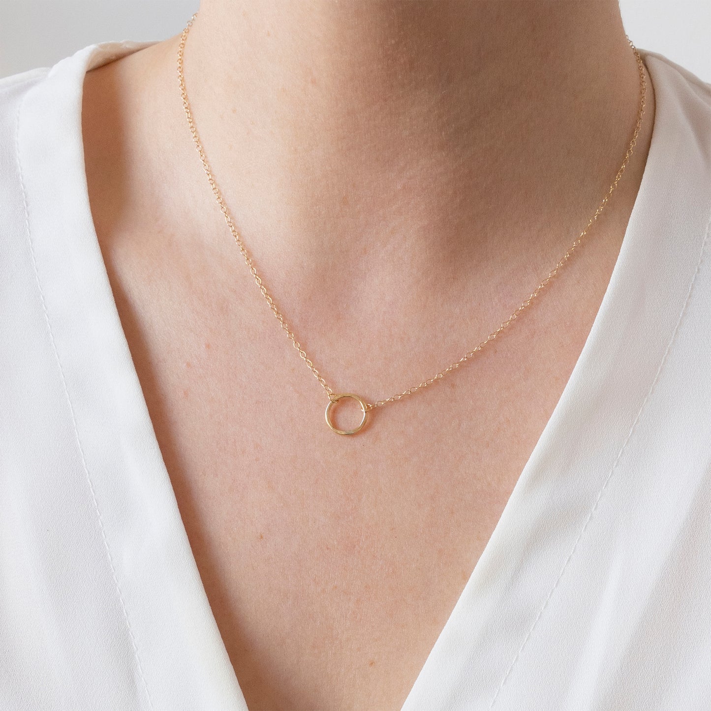 Gold Circle Necklace