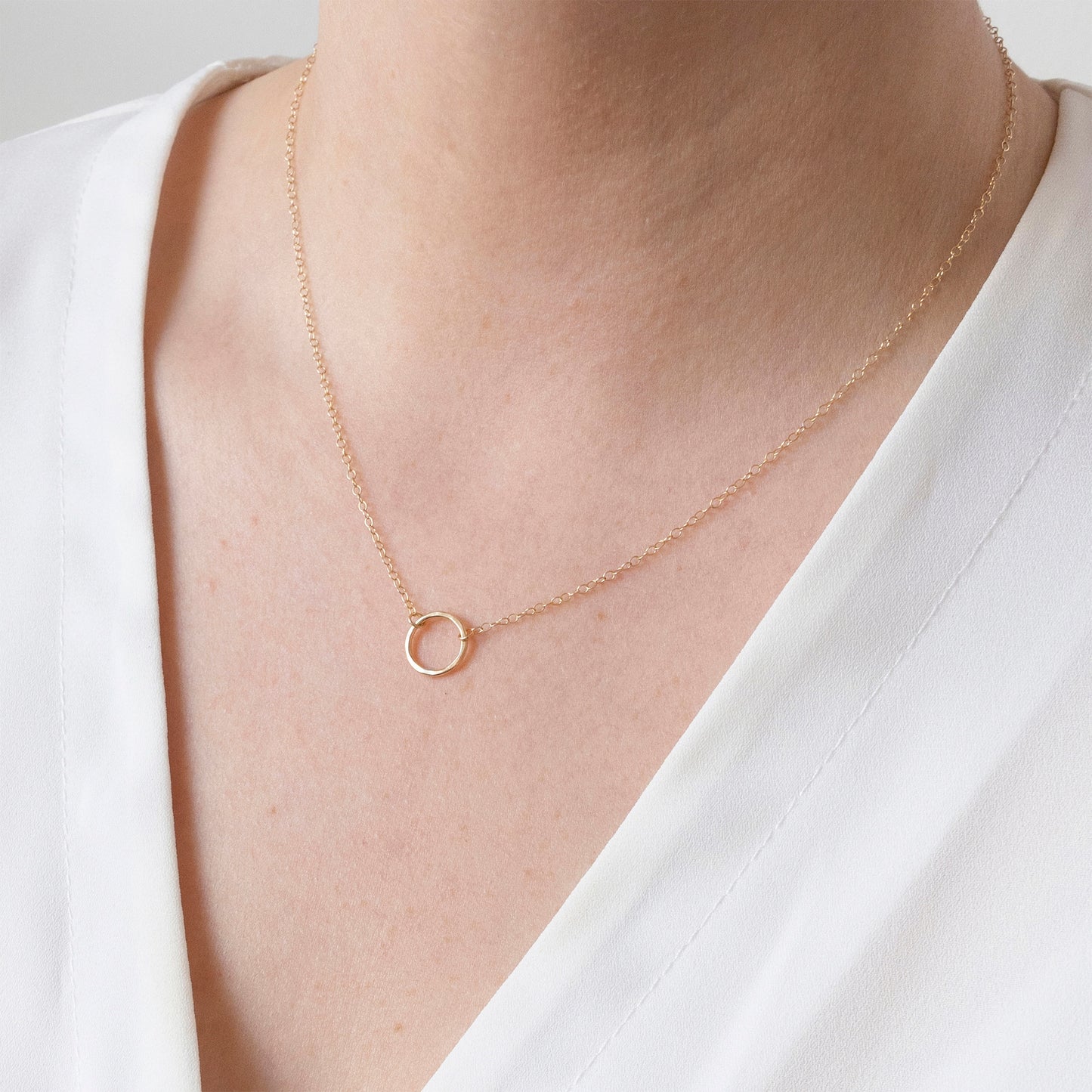 Gold Circle Necklace