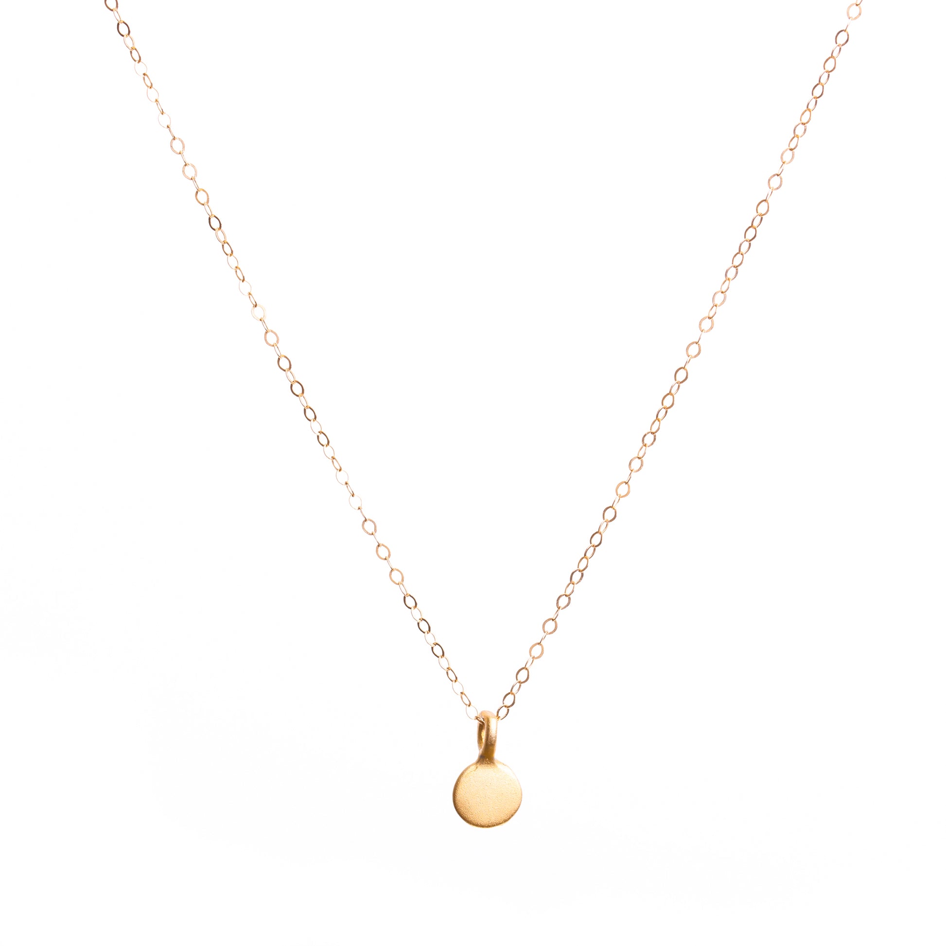 Minimal Gold Coin Necklace