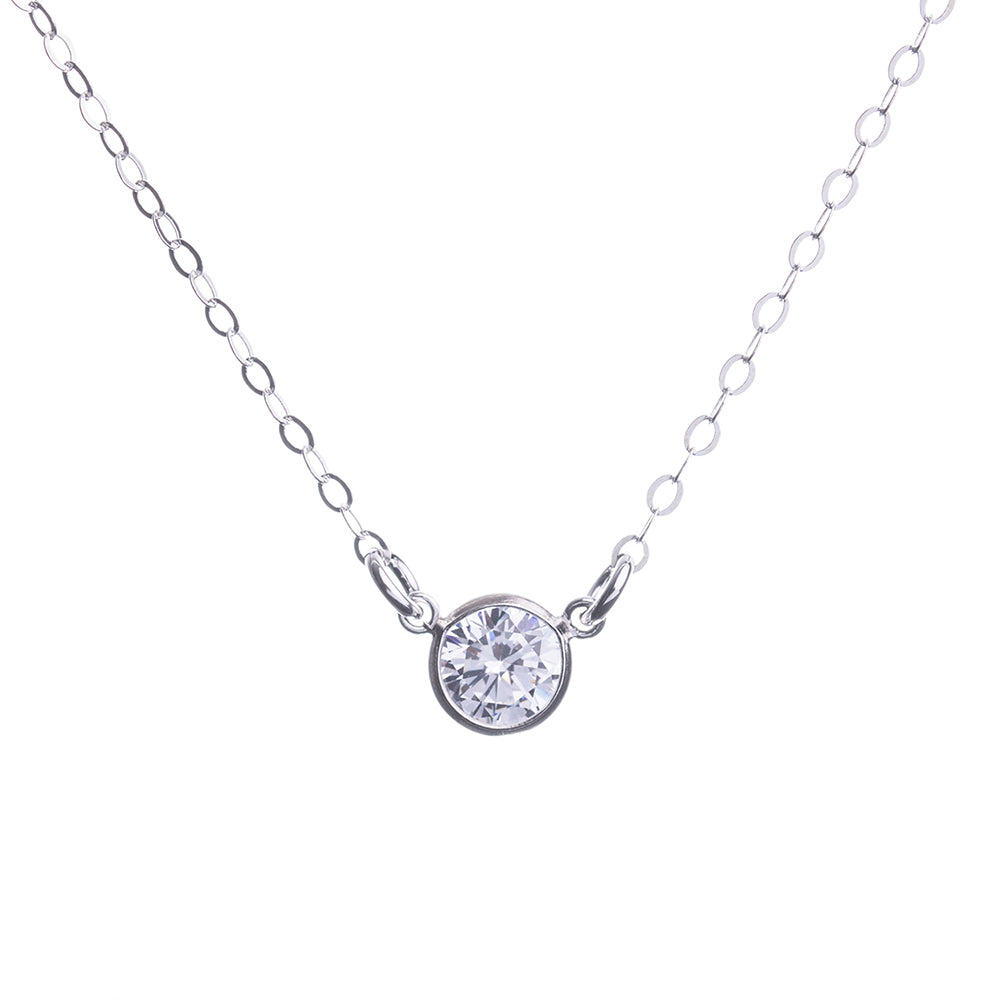 Silver Diamond Necklace