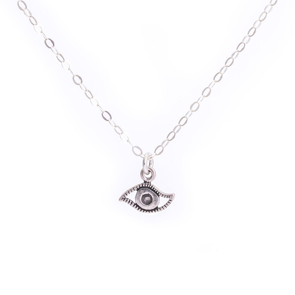 Silver Eye Necklace
