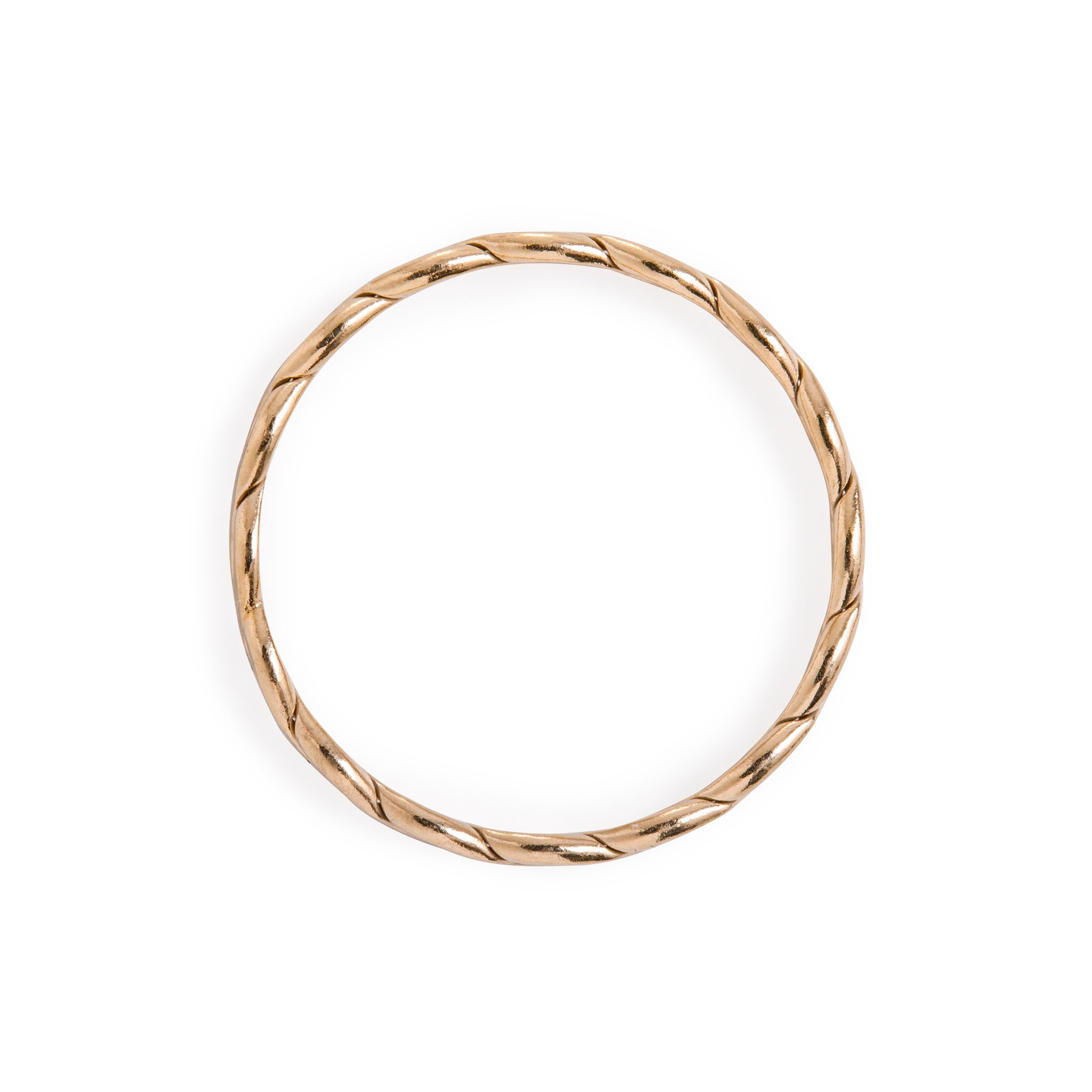 Minimal Gold Woven Braided Ring