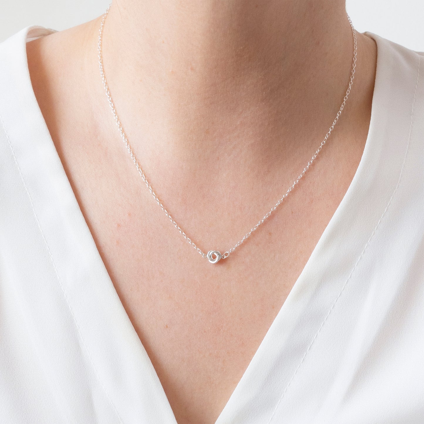 Silver Knot Necklace