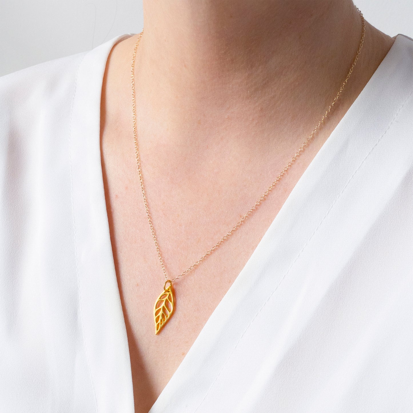 Gold Leaf Necklace