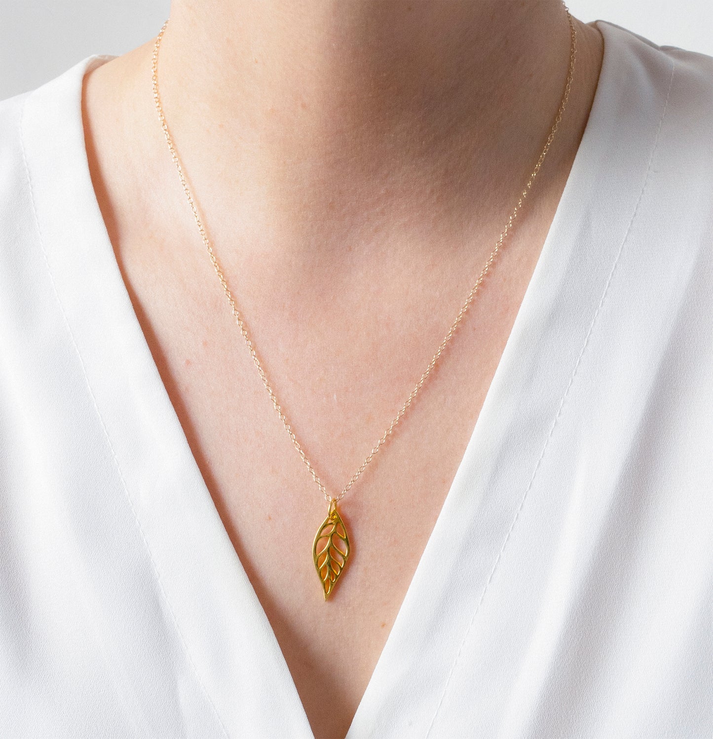 Gold Leaf Necklace