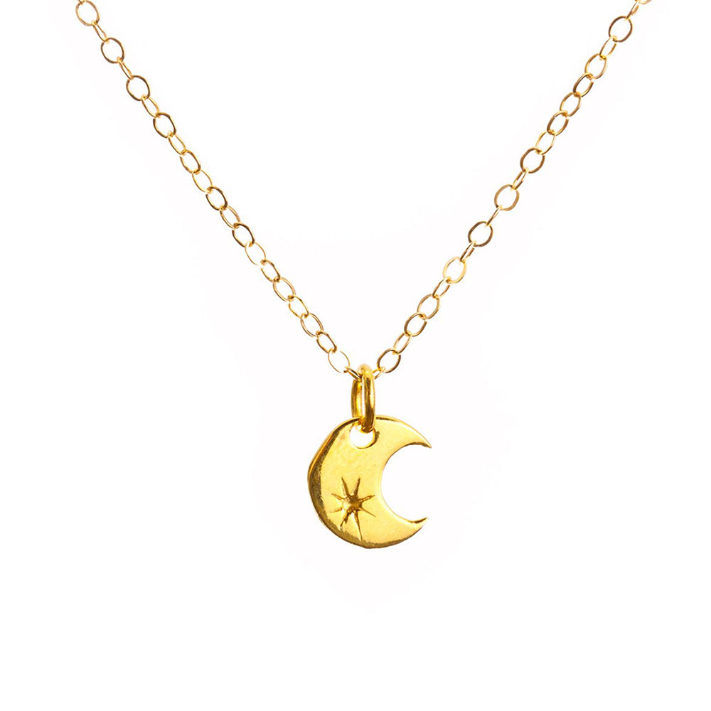 Gold Moon Necklace