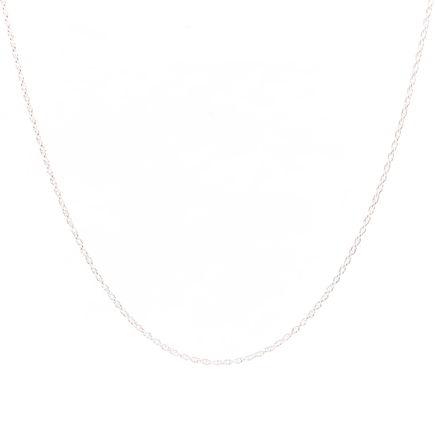 Silver Rope Chain Necklace