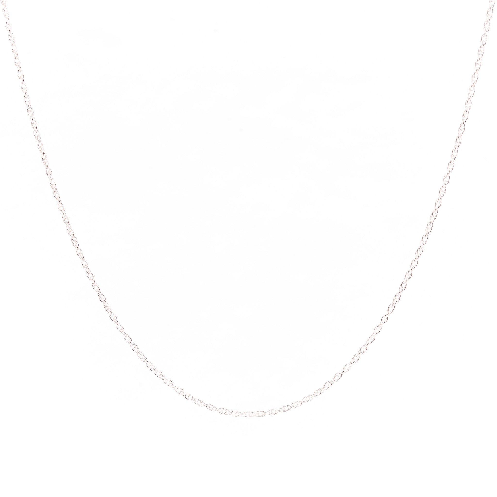 Silver Rope Chain Necklace