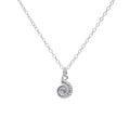 Silver Ammonite Fossil Necklace