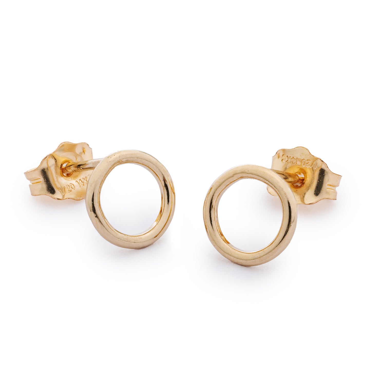 Gold Circle Earrings