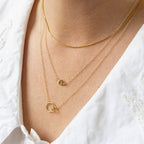 Gold Infinity Circles Necklace