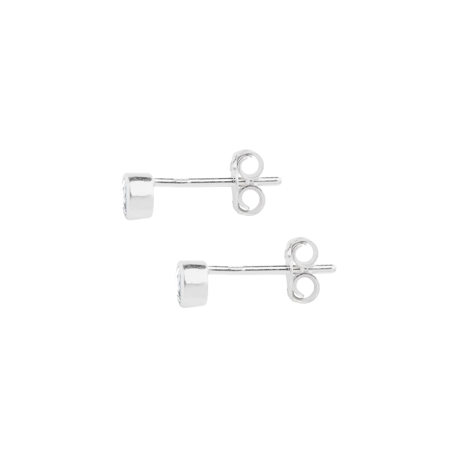 Silver Cubic Zirconia Stud Earrings