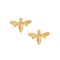 Gold Bee Earrings