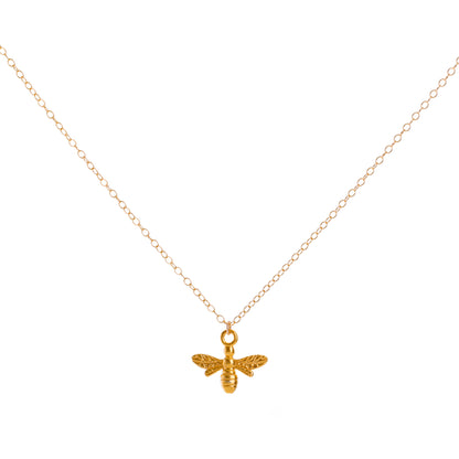 Minimalist Gold Bee Necklace