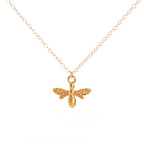 Gold Bee Necklace
