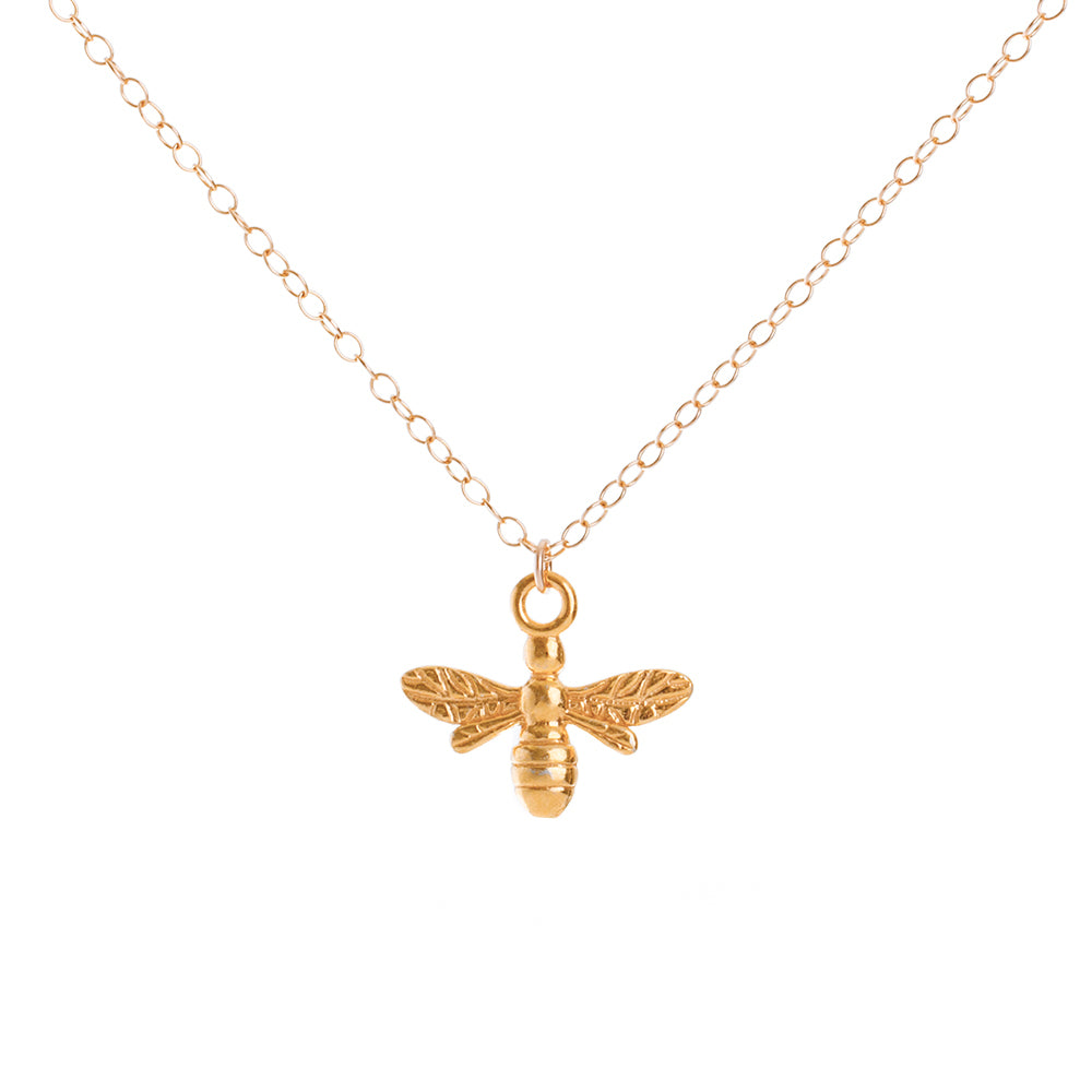 Gold Bee Necklace