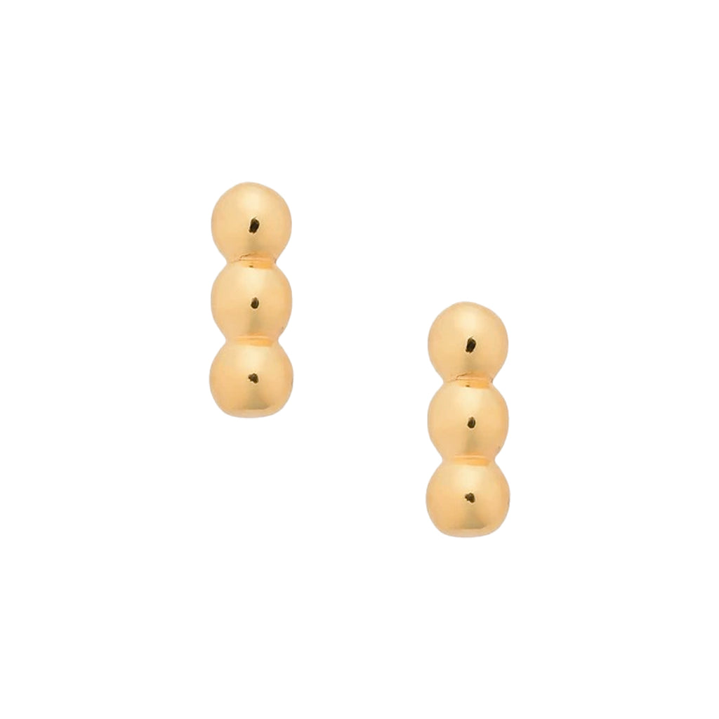 Gold Bubble Earrings