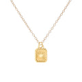 Gold Sun Medallion Necklace