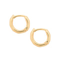 Gold Organic Huggie Hoops