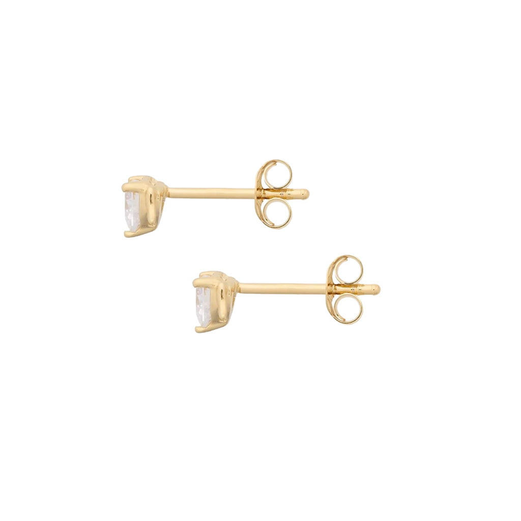 Gold Winged Heart Earrings
