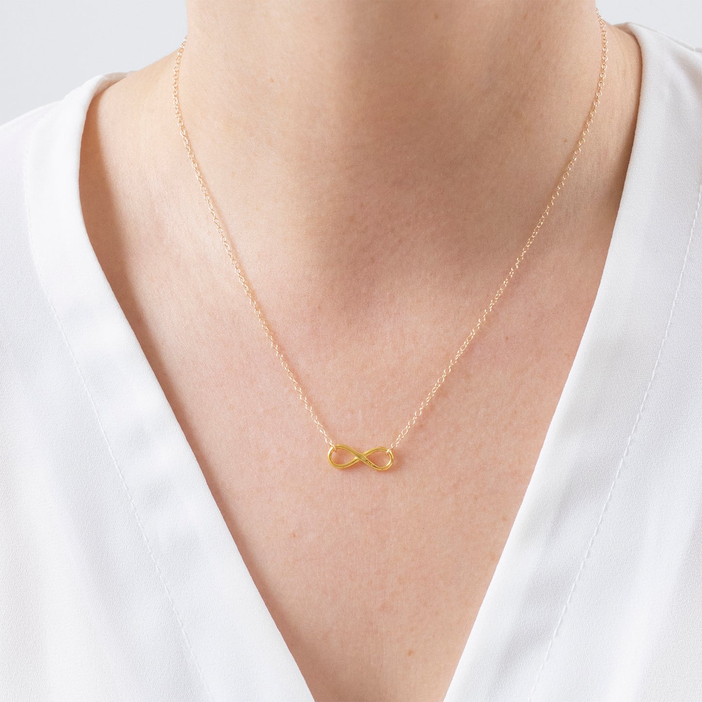 Gold Infinity Loop Necklace