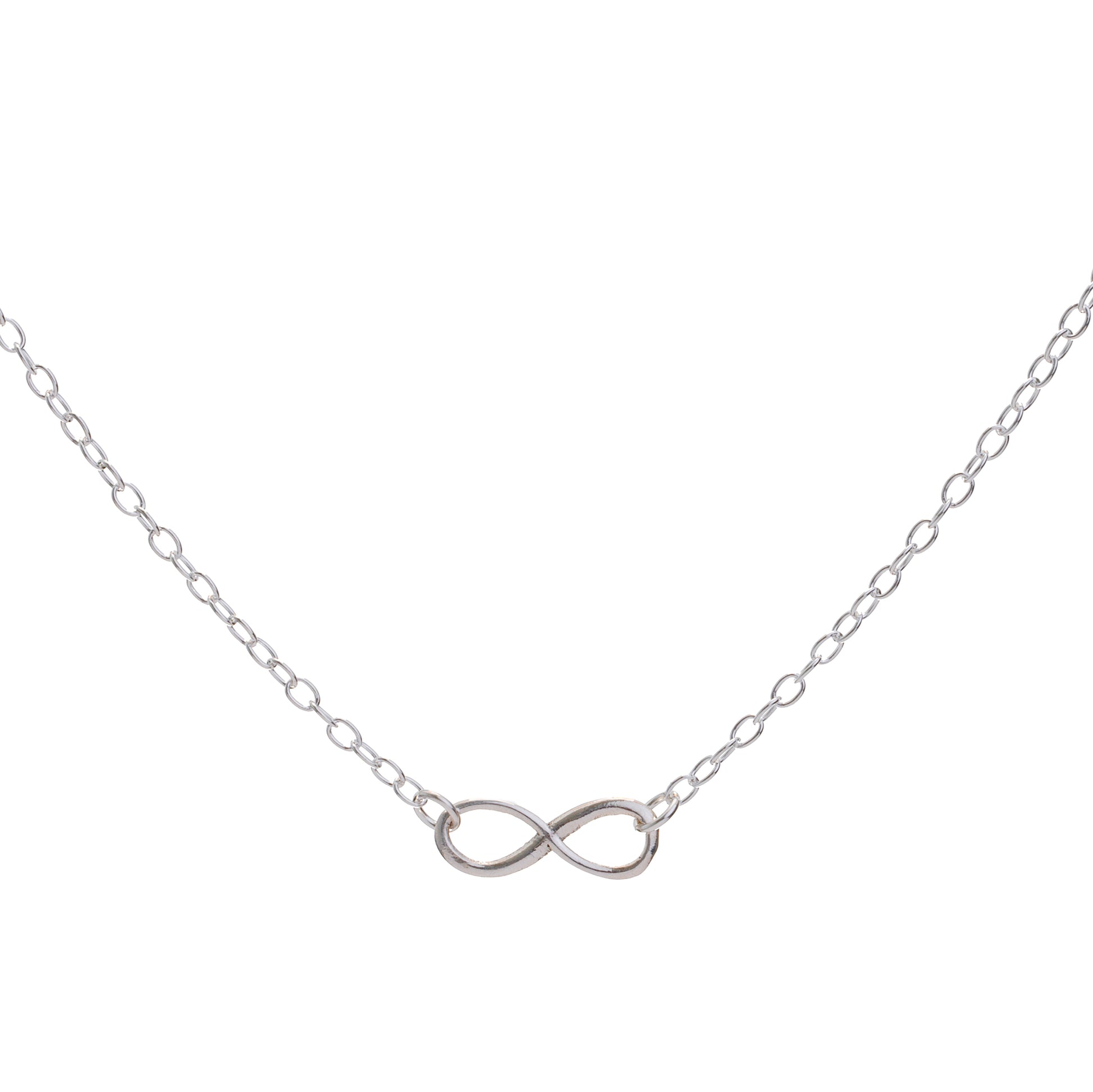 Silver Infinity Loop Necklace