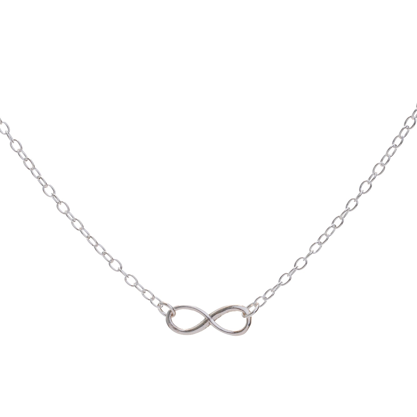 Silver Infinity Loop Necklace