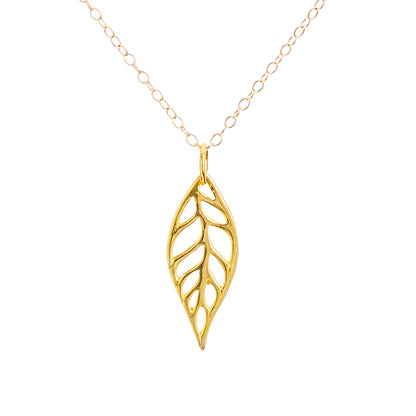 Zero Waste Gold Leaf Necklace