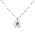 Silver Chrysanthemum November Birth Flower Necklace