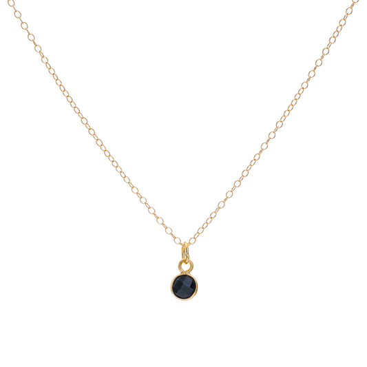 Gold Onyx Necklace