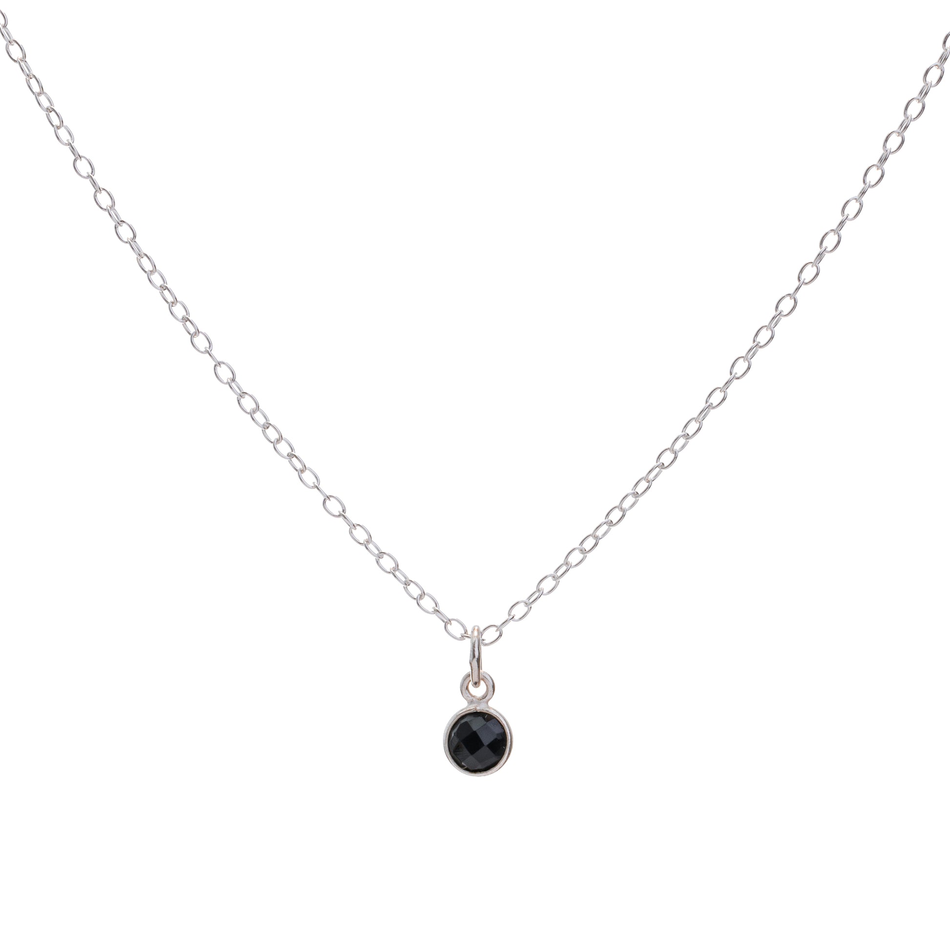 Silver Onyx Necklace