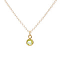 Gold Peridot Necklace