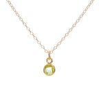 Gold Peridot Necklace
