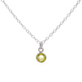 Silver Peridot Necklace