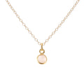 Gold Rose Quartz October Birthstone Necklace