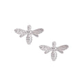 Silver Bee Earrings