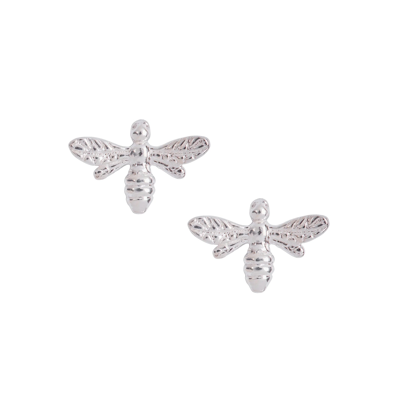 Silver Bee Earrings
