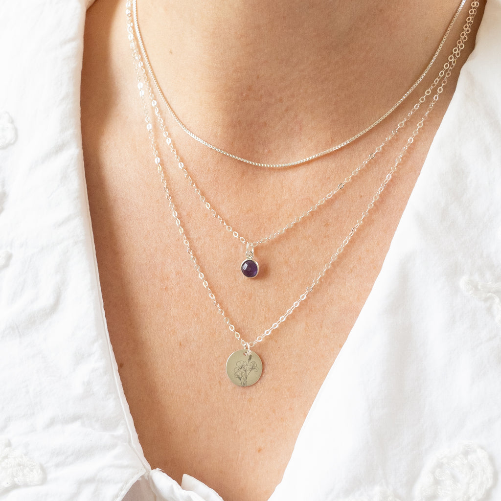 Silver 3-Row Necklace Layering Clasp