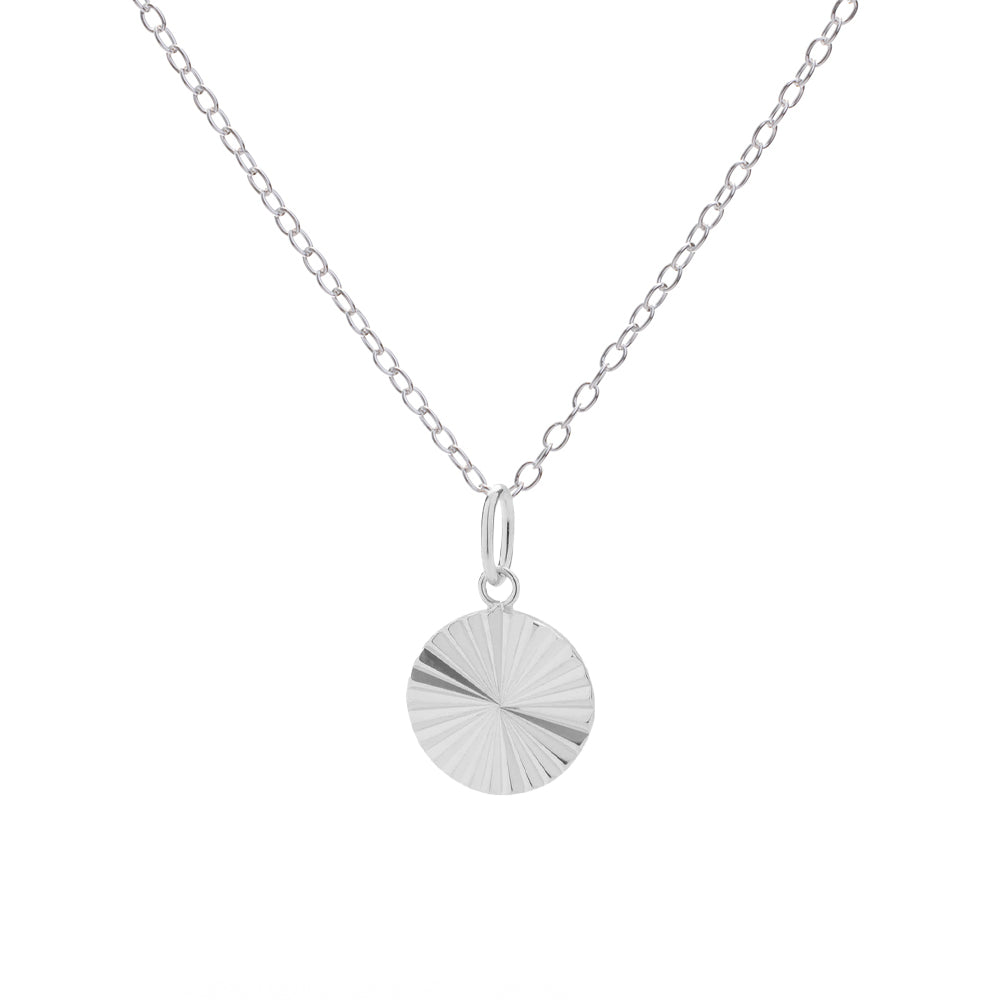 Silver Sunburst Necklace