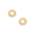 Gold Sunburst Stud Earrings