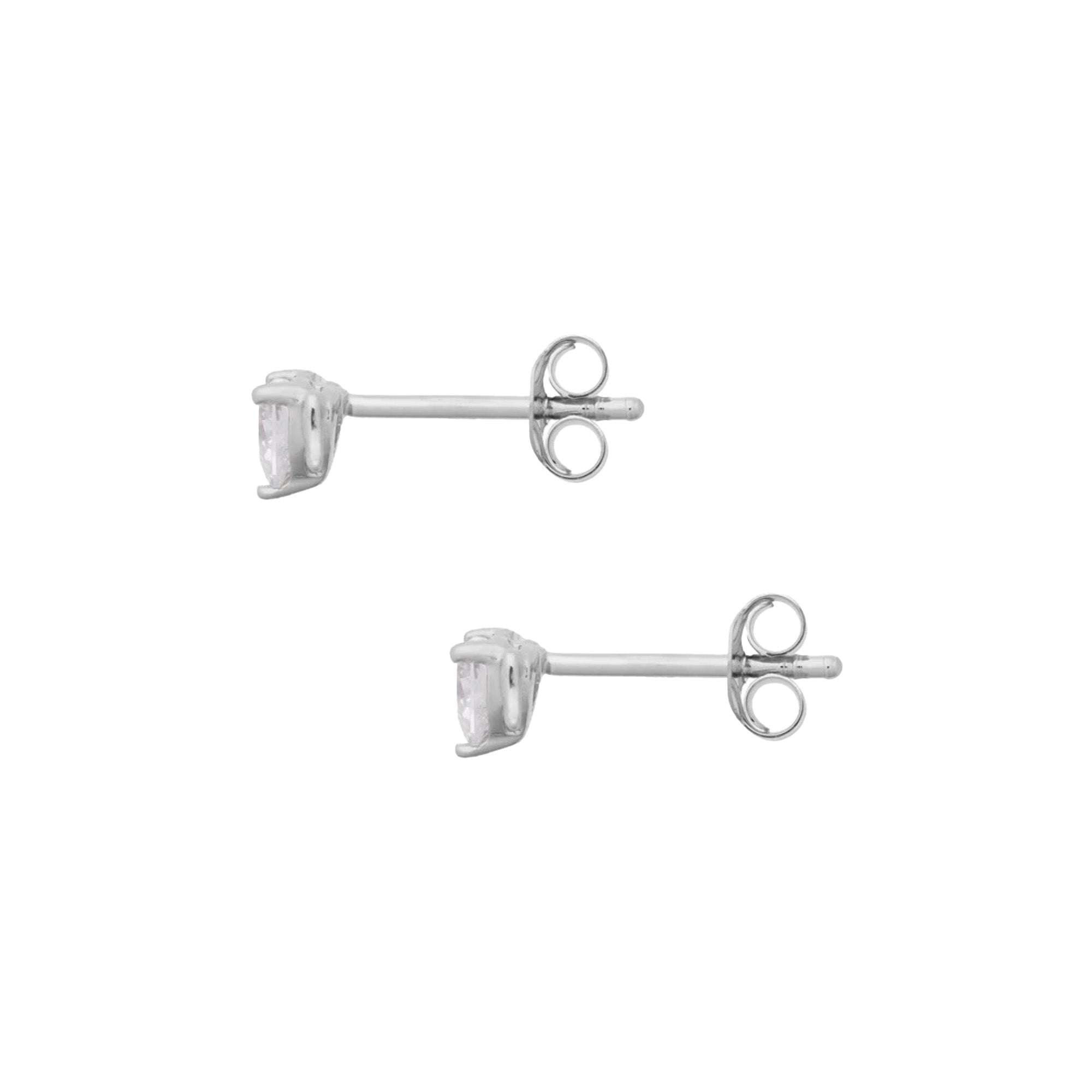 Silver Winged Heart Earrings