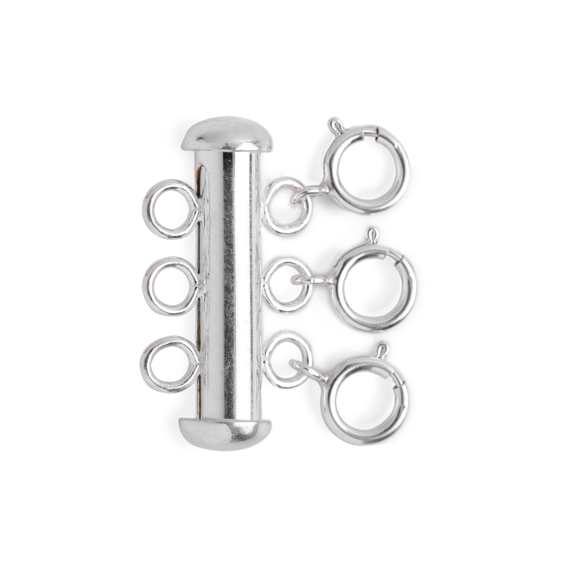 Silver Multi Clasp Necklace Detangler