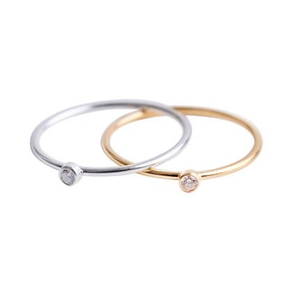 Minimal CZ Diamond Rings