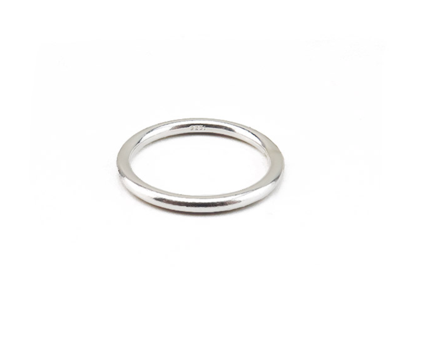 Sterling Silver Round Band Ring
