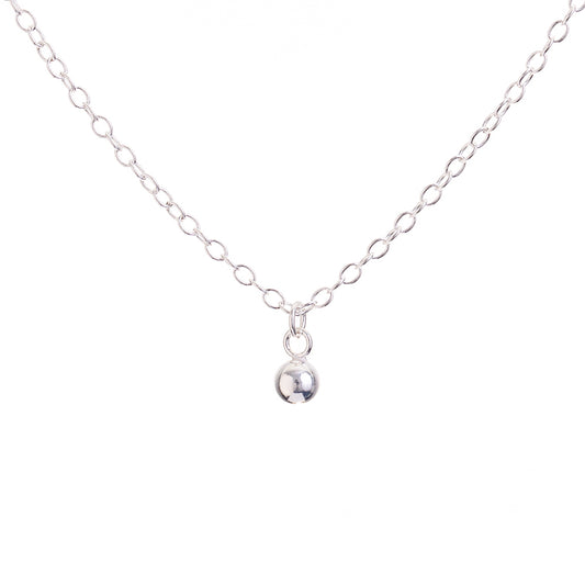 Silver Ball Necklace
