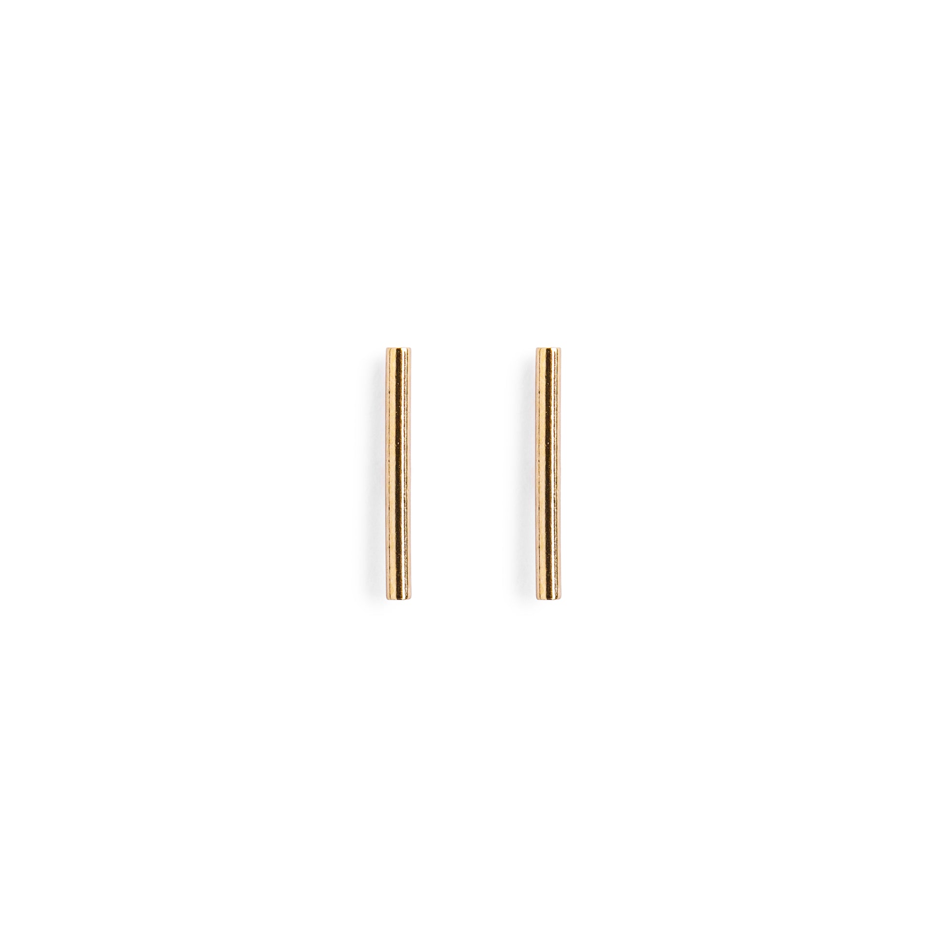 Minimal Gold Bar Stud Earrings